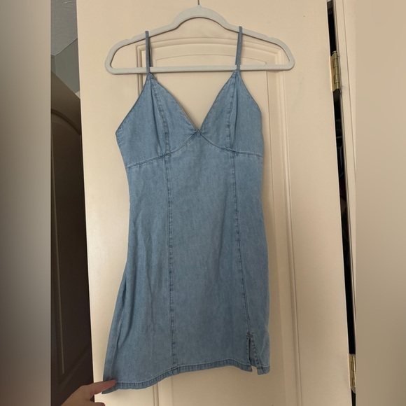 Denim Forum The ‘90s Slip Denim Dress - Picture 2 of 4